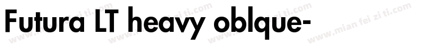 Futura LT heavy oblque字体转换